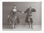 Julia and Felix Kschessinsky in the mazurka in the original Ivanov/Petipa 'Swan Lake', 1895 by Russian Photographer