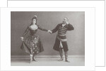 Julia and Felix Kschessinsky in the mazurka in the original Ivanov/Petipa 'Swan Lake', 1895 by Russian Photographer
