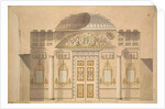 Elevation of the Mirror Wall in the Jasper Study in the Agate Pavilion at Tsarskoye Selo, 1780 by Charles Cameron