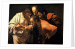 The Incredulity of St. Thomas, 1602-03 by Michelangelo Merisi da Caravaggio