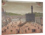 Savonarola Being Burnt at the Stake, Piazza della Signoria, Florence by Italian School