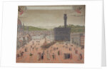 Savonarola Being Burnt at the Stake, Piazza della Signoria, Florence by Italian School
