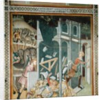 The Destruction of the House of Job and the Theft of his Herd by the Sabians, 1356-67 by also Manfredi de Battilori Bartolo di Fredi