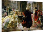 The Cafe Florian in the 18th Century, 1914 by Alessandro Milesi