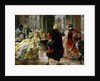 The Cafe Florian in the 18th Century, 1914 by Alessandro Milesi
