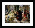 The Cafe Florian in the 18th Century, 1914 by Alessandro Milesi