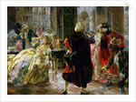 The Cafe Florian in the 18th Century, 1914 by Alessandro Milesi