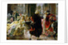 The Cafe Florian in the 18th Century, 1914 by Alessandro Milesi