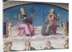 Detail of Prudence and Justice by Pietro Perugino