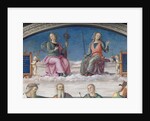 Detail of Prudence and Justice by Pietro Perugino