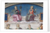 Detail of Prudence and Justice by Pietro Perugino