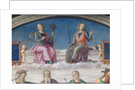 Detail of Prudence and Justice by Pietro Perugino