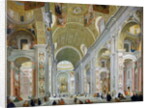 Interior of St. Peter's, Rome, c.1754 by Giovanni Paolo Pannini or Panini
