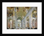 Interior of St. Peter's, Rome, c.1754 by Giovanni Paolo Pannini or Panini