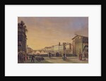 View of the Arno from the Ponte Vecchio, Florence by Guiseppe (attr. to) Gherardi
