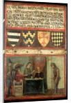 Scene of Justice with Four Coats of Arms, 1273 by Italian School
