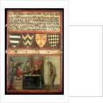 Scene of Justice with Four Coats of Arms, 1273 by Italian School