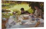 Breakfast in the Garden, 1883 by Giuseppe or Joseph de Nittis