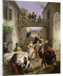 A Wedding at Brianza, 1873 by Angelo Inganni