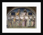 Lunette of Fortune and Temperance by Pietro Perugino