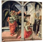 The Annunciation with Three Angels, 1440 by Fra Filippo Lippi