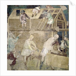 Noah Building the Ark, 1356-67 by also Manfredi de Battilori Bartolo di Fredi