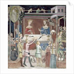 Satan Asking God to Tempt Job, 1356-67 by also Manfredi de Battilori Bartolo di Fredi