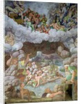 Detail of the destruction of the giants by Jupiter's thunderbolts, Sala dei Giganti, 1536 by Giulio Romano