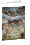 Detail of the destruction of the giants by Jupiter's thunderbolts, Sala dei Giganti, 1536 by Giulio Romano