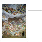 Detail of the destruction of the giants by Jupiter's thunderbolts, Sala dei Giganti, 1536 by Giulio Romano