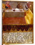 Chief Financial Officer and Scribe at their desk in the Biccherna by Paolo di Giovanni Fei