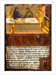 Chief Financial Officer and Scribe at their desk in the Biccherna by Paolo di Giovanni Fei