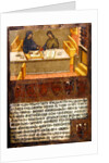 Chief Financial Officer and Scribe at their desk in the Biccherna by Paolo di Giovanni Fei
