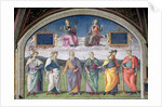 Lunette of Prudence and Justice by Pietro Perugino
