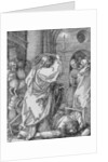 Christ expelling the moneychangers from the temple by Albrecht Dürer or Duerer