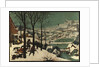 Hunters in the Snow, 1565 by Pieter the Elder Bruegel