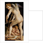 Cupid Carving a Bow, 1533/34 by Parmigianino