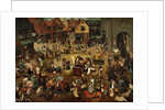 Fight between Carnival and Lent, 1559 by Pieter the Elder Bruegel