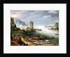 River Scene with a Ruined Tower by Paul Brill or Bril