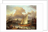 The Swedish Yacht 'Lejouet', in Amsterdam Harbour, 1674 by Ludolf I Backhuysen