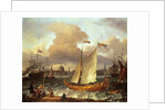 The Swedish Yacht 'Lejouet', in Amsterdam Harbour, 1674 by Ludolf I Backhuysen