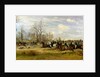 Emperor Franz Joseph I of Austria hunting to hounds with the Countess Larisch in Silesia, 1882 by Emil Adam