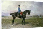 Emperor Franz Joseph I on his Austrian horse, 1898 by Julius von Blaas