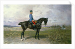 Emperor Franz Joseph I on his Austrian horse, 1898 by Julius von Blaas