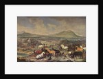 The Imperial Stud with Lipizzaner Horses by Johann Georg Hamilton