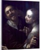 A Laughing Couple, self portrait of the artist with his wife, 1596 by Johann or Hans von Aachen