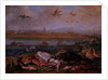 Creatures from the four continents in a landscape with a view of Canton in the background by Ferdinand van Kessel