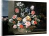 Flowers in a Basket, 1650-56 by Jan van den Hecke
