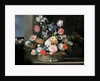 Flowers in a Basket, 1650-56 by Jan van den Hecke