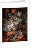 Bouquet of Flowers in a Landscape by Jan van Huysum